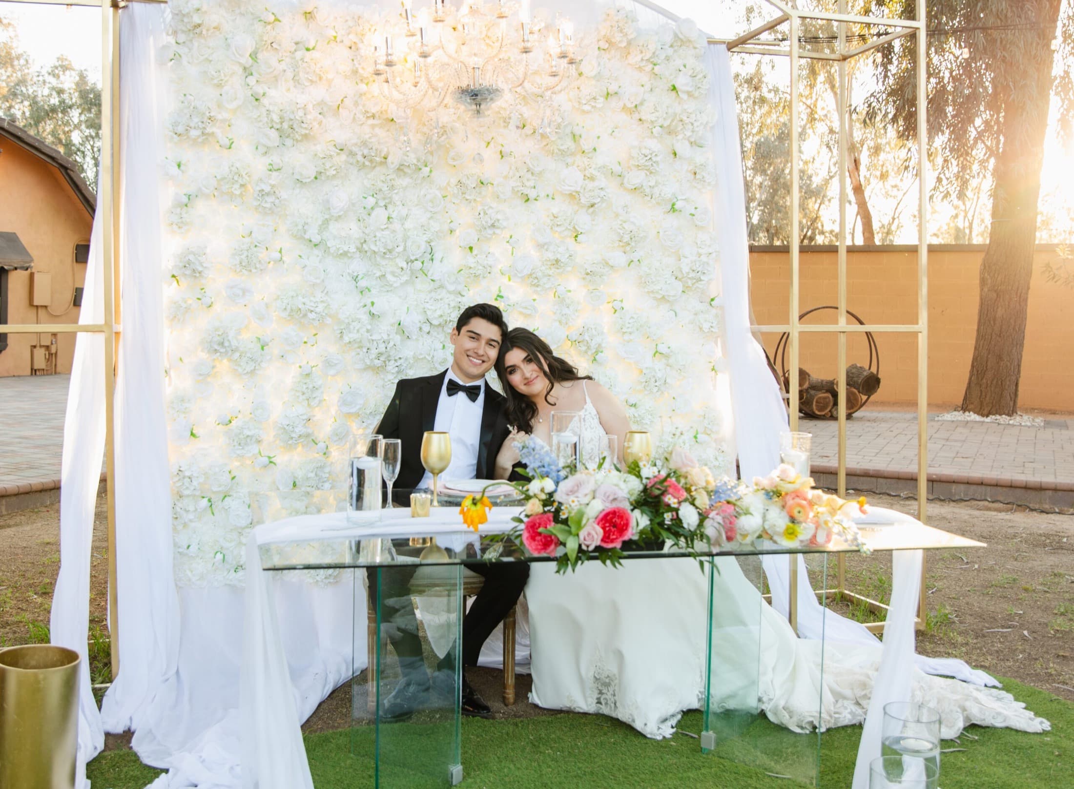 Wedding reception at the ranch
