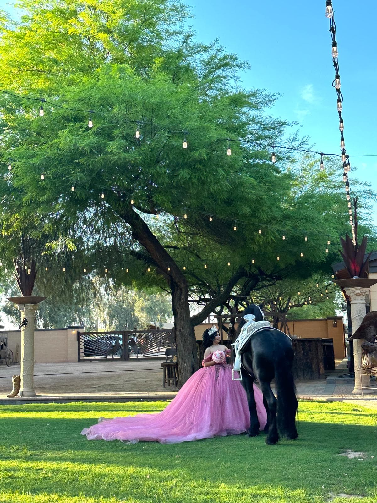 Family celebration at the ranch