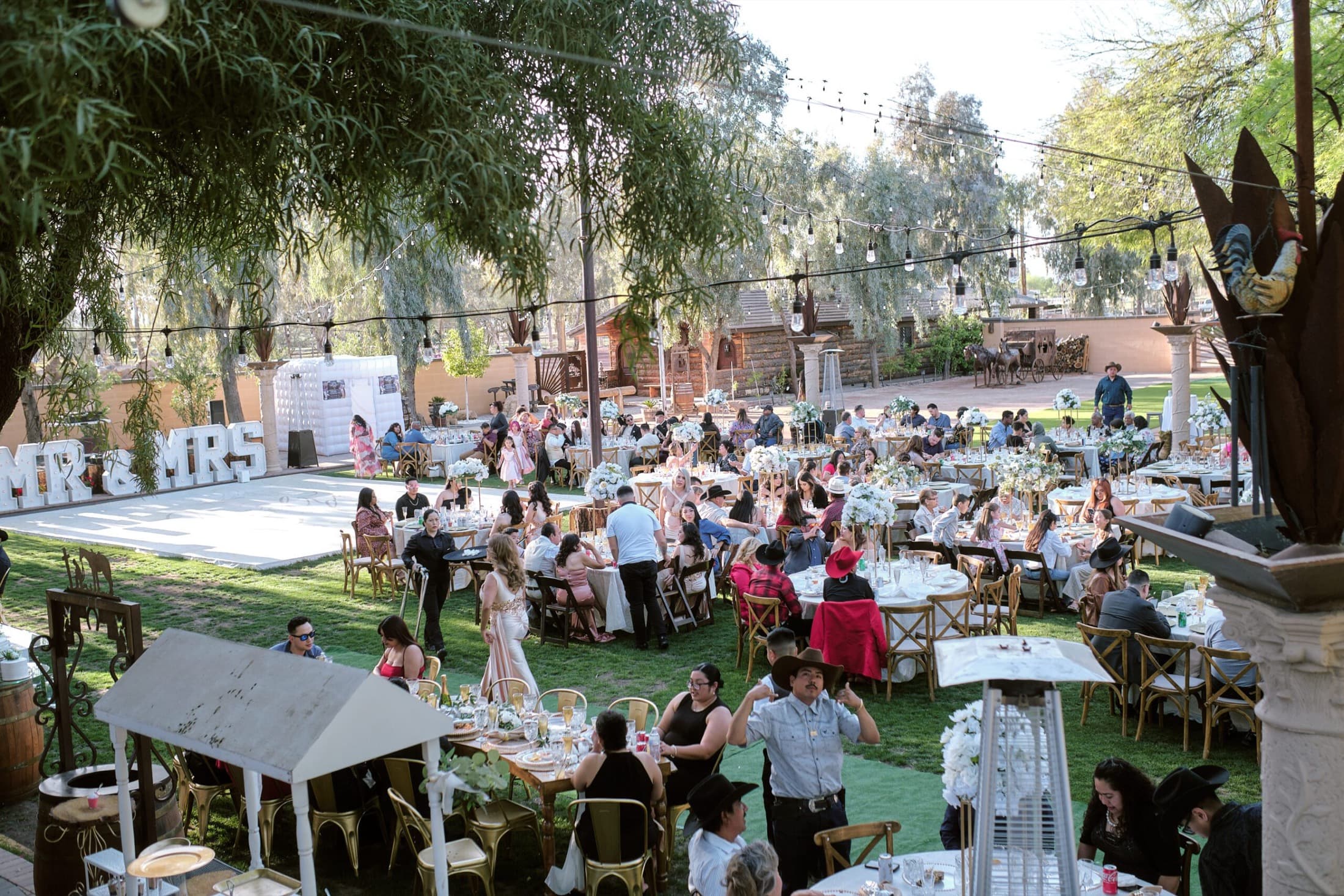 Wedding ceremony at Rancho Viejo