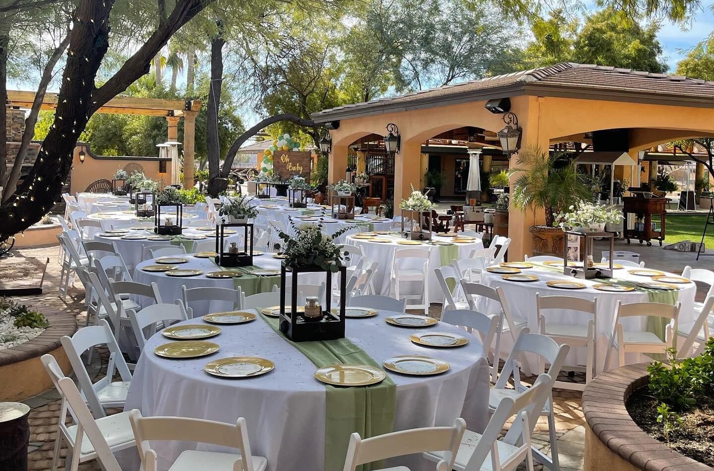 Outdoor ceremony space